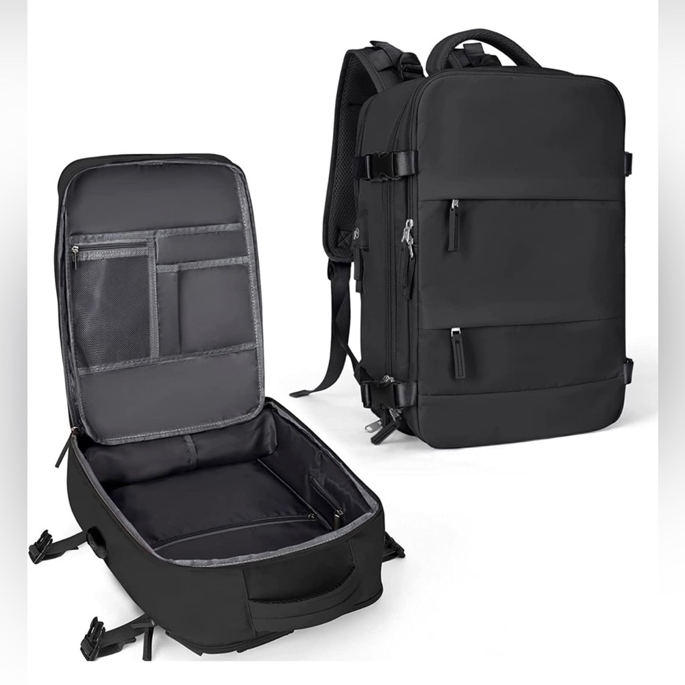 Large Travel Backpack. Fits 15.6 Inch Laptop with USB Charging Port